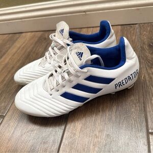 Adidas Predator 19.4 FG 'White Bold Blue Men’s Size 8